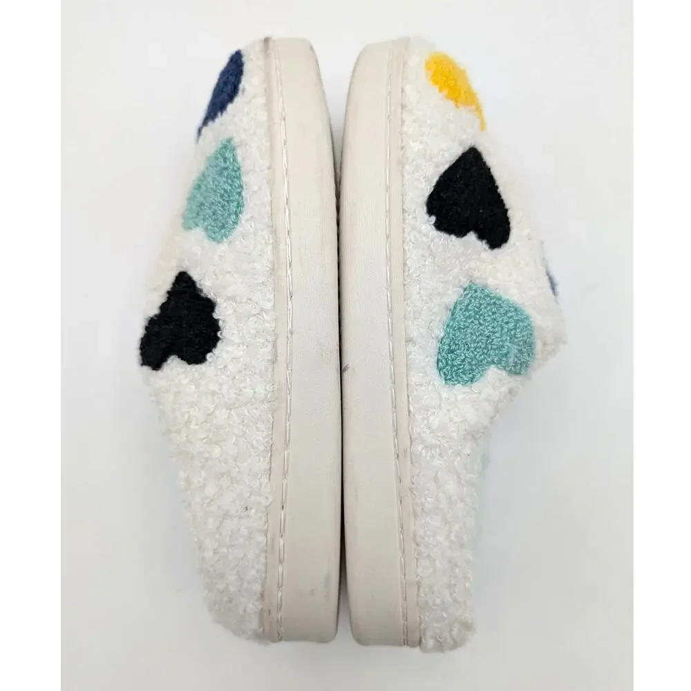 Harper Canyon Hearts Slip-On Slipper Shoes Kids' Cream Size US1/2M
